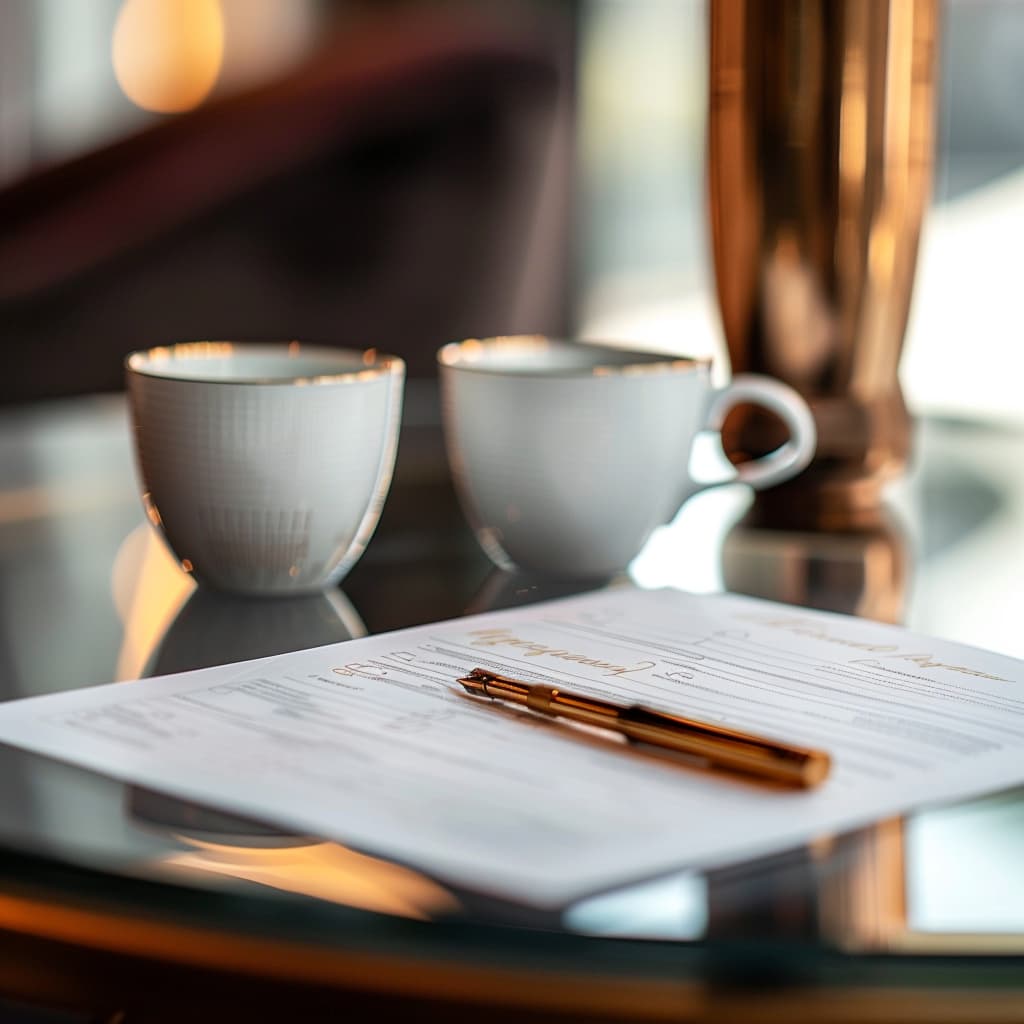 Handshake with analytics screens representing vendor accountability